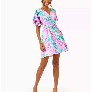Lilly Pulitzer Blair It Was All A Dream Ruffle Floral Fit Flare Dress